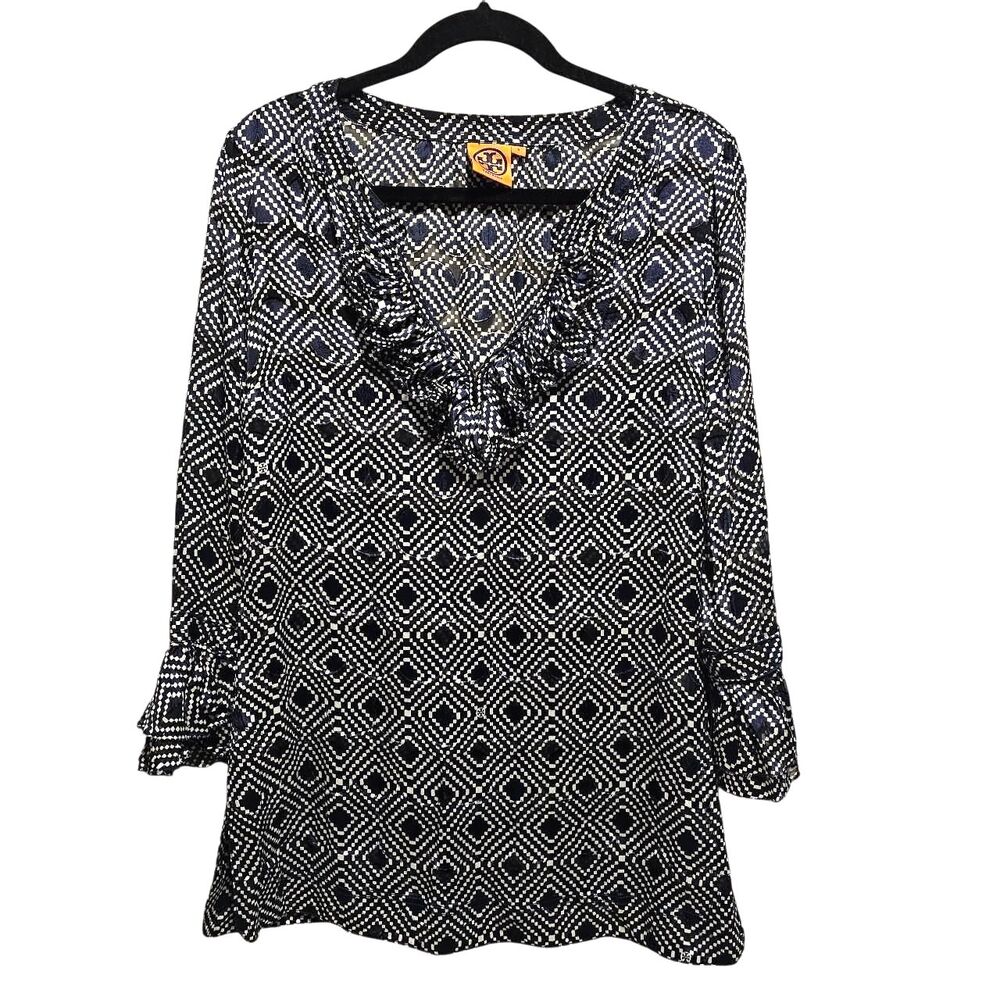 Tory-burch Women's Blue and Navy Blouse
